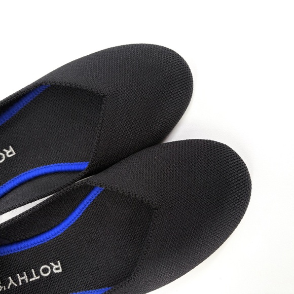 ROTHY'S The Flat Black Solid Knit Ballet Flats 6.5 - Picture 9 of 16